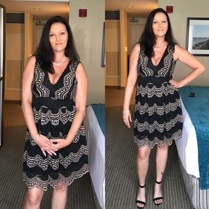 Black and Tan sleeveless Dress